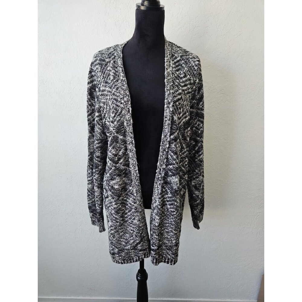 IN Studio Woman Sz 3x Long Open Cardigan Sweater Duster Southwestern Aztec